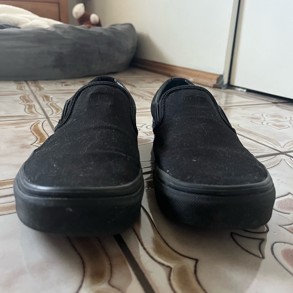Vans Black Slip-On Shoes